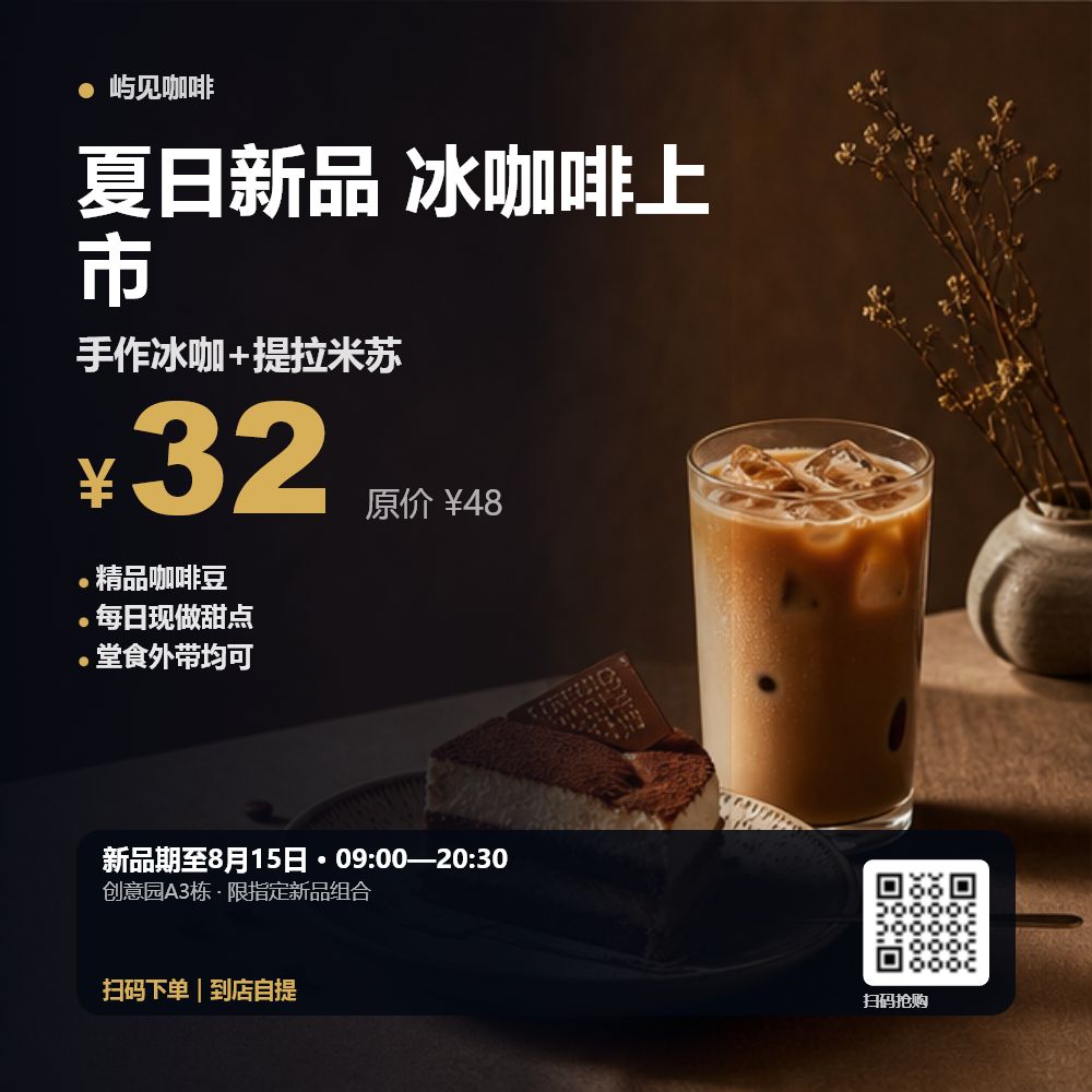 咖啡新品上市效果示例
